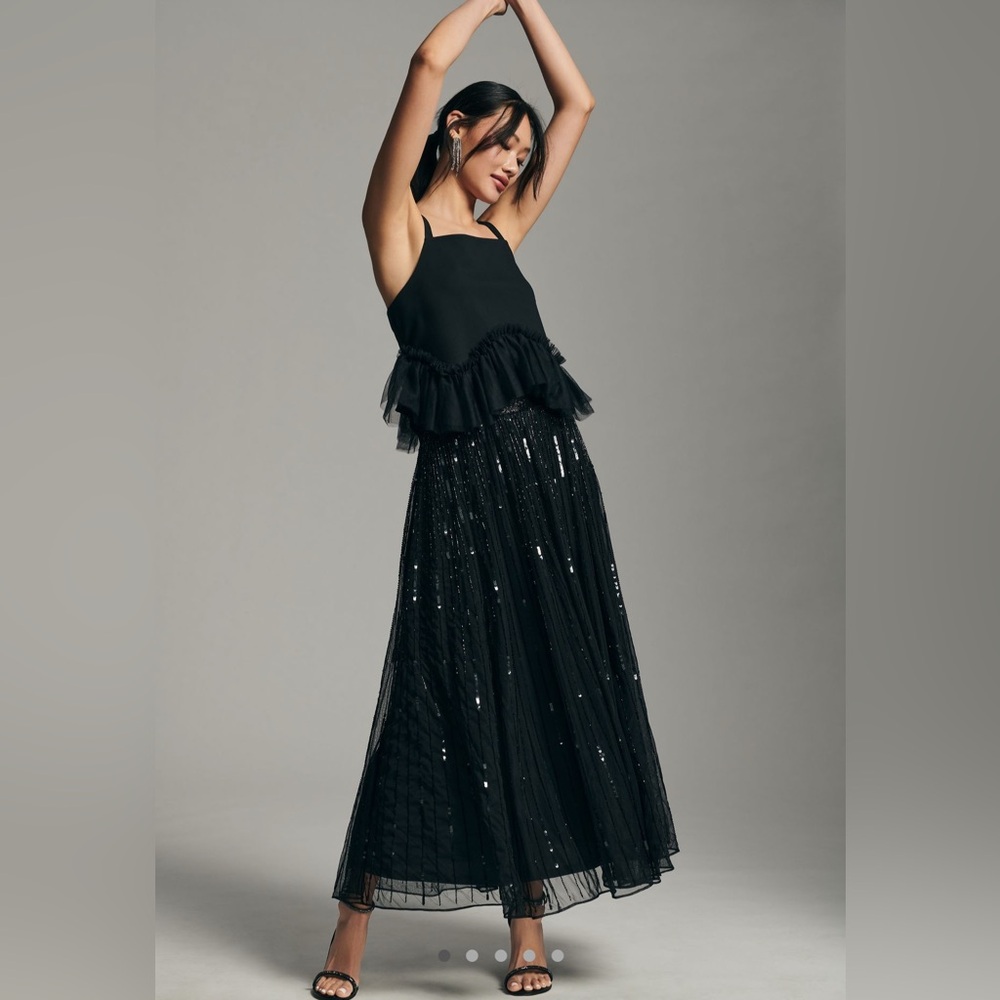 Mac Duggal A-line Sequin skirt